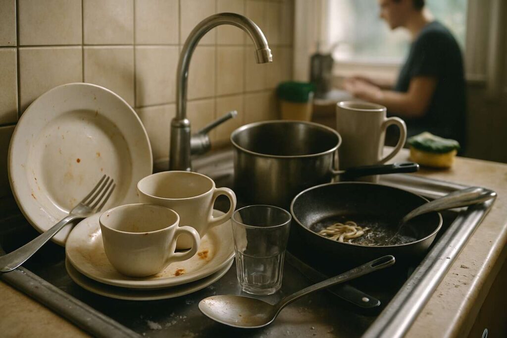 People Who Let Dirty Dishes Pile Up Often Display These 8 Behaviours